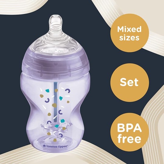 Tommee Tippee Advanced Anti-Colic Starter Bottle Kit - Purple image number 3